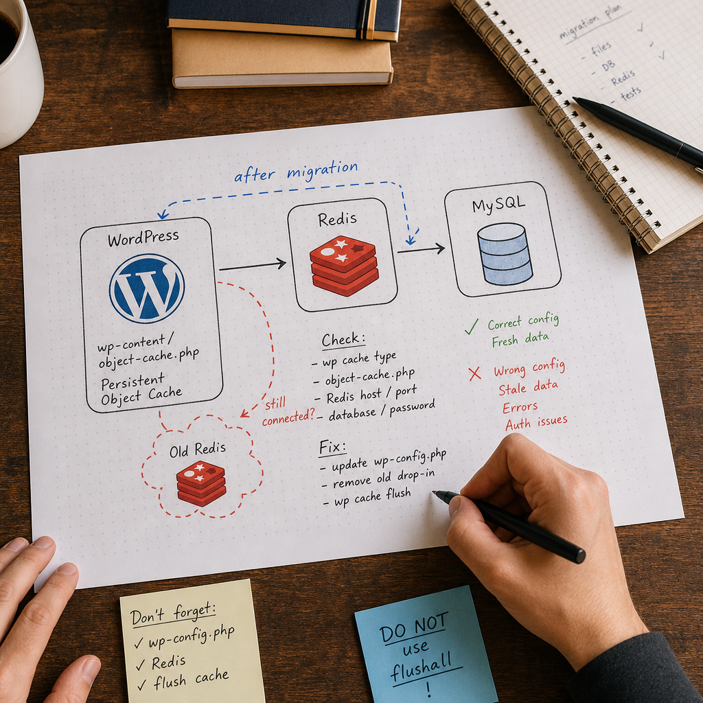 Diagnosing Redis Object Cache After a WordPress Migration