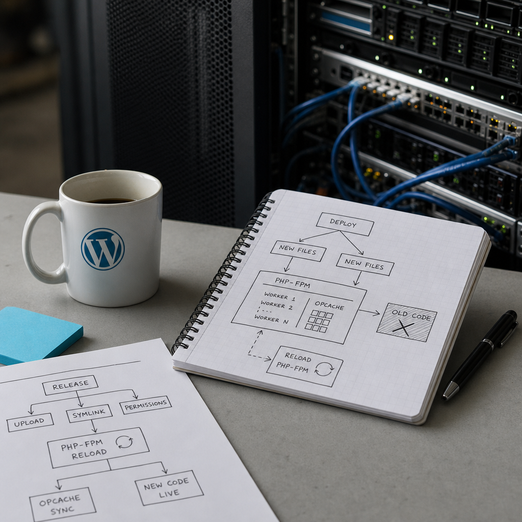 Синхронізація OPcache після деплою WordPress: як прибрати старий PHP-код