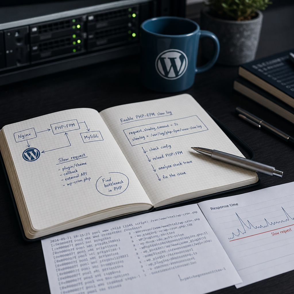 Як діагностувати повільні WordPress-запити через PHP-FPM slowlog