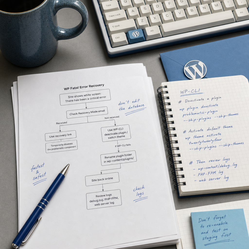 Як відновити WordPress після fatal error без доступу до адмінки